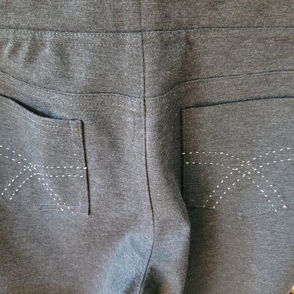 Joseph Ribkoff Grey Elastic Waist Pants US 10 - Picture 7 of 10